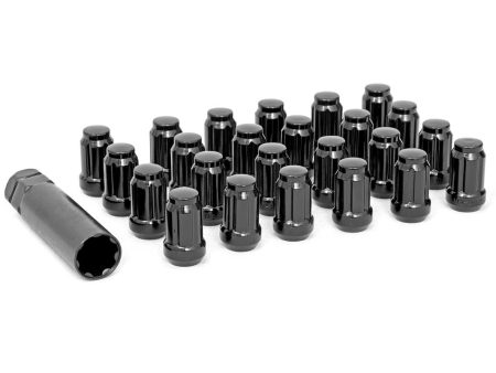 1 2 x 20 Lug Nut Set of 24 | Black Supply